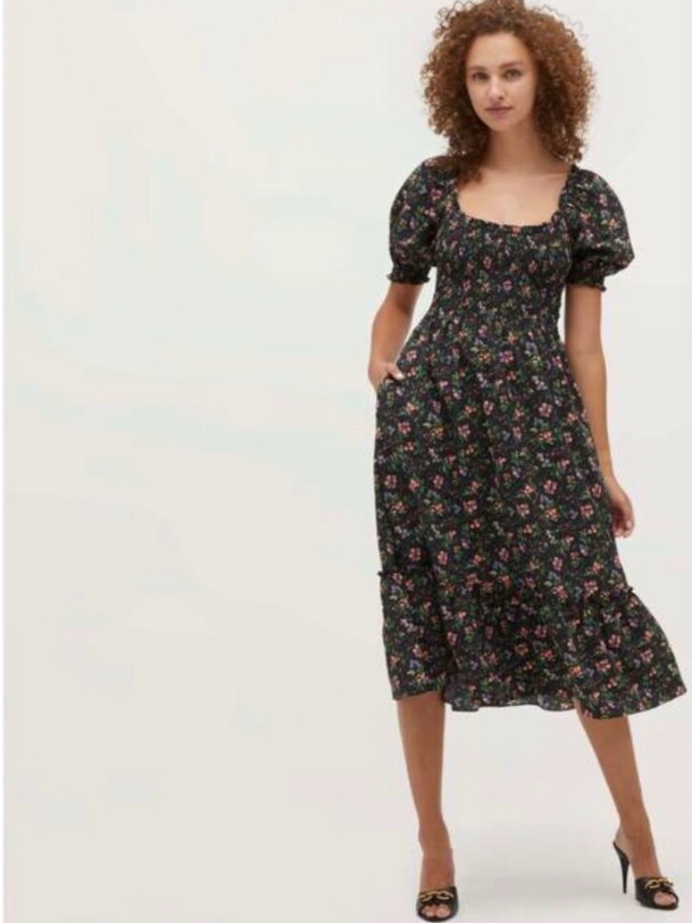 Hill House Louisa Nap Dress Multi-Berry Crepe